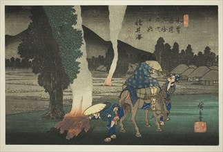 No. 19: Karuizawa, from the series "Sixty-nine Stations of the Kisokaido (Kisokaido..., c. 1835/38. Creator: Ando Hiroshige.