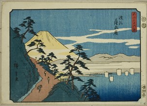 Satta Peak in Suruga Province (Suruga Satta mine), from the series "Thirty-six Views of..., 1852. Creator: Ando Hiroshige.