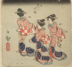 Ise, section of sheet no. 3 from the series "Cutout Pictures of the Provinces (Kunizukushi...", 1852 Creator: Ando Hiroshige.