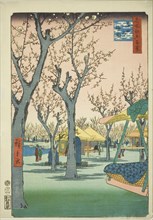 The Plum Orchard at Kamata (Kamata no umezono), from the series "One Hundred..., 1857. Creator: Ando Hiroshige.