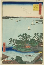 Shinagawa Susaki (Shinagawa Susaki), from the series "One Hundred Famous Views...", 1856. Creator: Ando Hiroshige.
