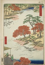 Precints of the Akiba Shrine, Ukeji (Ukeji Akiba no keidai), from the series "One Hundred..., 1857. Creator: Ando Hiroshige.