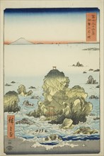 Futami Bay in Ise Province (Ise Futamigaura), from the series "Thirty-six Views of Mount..., 1858. Creator: Ando Hiroshige.