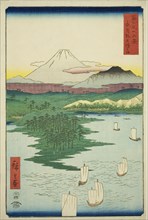 Yokohama at Noge in Musashi Province (Musashi Noge Yokohama), from the series..., 1858. Creator: Ando Hiroshige.
