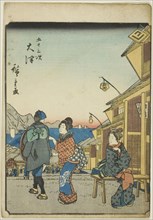 Otsu, from the series "Fifty-three Stations [of the Tokaido] (Gojusan tsugi)," also known..., 1852. Creator: Ando Hiroshige.