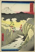Inume Pass in Kai Province (Kai Inume toge), from the series "Thirty-six Views of...", 1858. Creator: Ando Hiroshige.