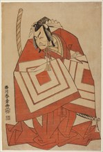 The Actor Ichikawa Danjuro IV in a "Shibaraku" Role, Possibly from the Play Ima o Sakar..., c. 1768. Creator: Shunsho.