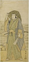The Actor Nakamura Nakazo I as Kume no Heinaizaemon Disguised as the Street Fortune-tel..., c. 1783. Creator: Shunsho.