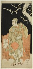 The Actor Matsumoto Koshiro IV as Sagami Jiro Disguised as Ambaiyoshi Gorohachi in the..., c. 1772. Creator: Shunsho.