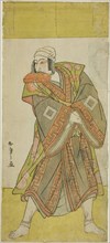 The Actor Ichikawa Danjuro V as Prince Koretaka Disguised as the Courier Izutsu Chuji ..., c. 1781. Creator: Shunsho.