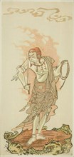 The Actor Ichikawa Danjuro V as the Buddhist Deity Fudo in the Final Scene from Part On..., c. 1771. Creator: Shunsho.