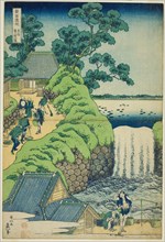 Aoigaoka Falls in the Eastern Capital (Toto Aoigaoka no taki), from the series "A Tour of..., c. 183 Creator: Hokusai.