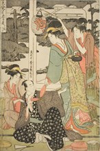 The Chushingura Drama Parodied by Famous Beauties: A Set of Twelve Prints (Komei..., c. 1794/95. Creator: Kitagawa Utamaro.