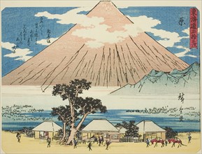 Hara, from the series "Fifty-three Stations of the Tokaido (Tokaido gojusan tsugi),"..., c. 1837/42. Creator: Ando Hiroshige.