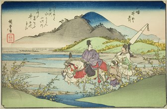 The Ide Jewel River in Yamashiro Province (Yamashiro Ide no Tamagawa), from the seri..., c. 1835/37. Creator: Ando Hiroshige.