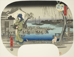 Returning Sails at Sakai (Sakai no kihan), from the series "Eight Views from the..., c. 1843/46. Creator: Ando Hiroshige.