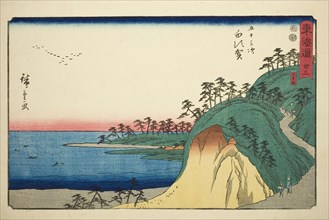 Shirasuka: Shiomi Slope (Shirasuka, Shiomizaka)—No. 33, from the series "Fifty-three..., c. 1847/52. Creator: Ando Hiroshige.