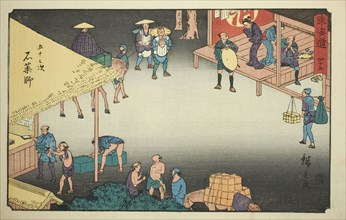 Ishiyakushi—No. 45, from the series "Fifty-three Stations of the Tokaido (Tokaido...,,c. 1847/52. Creator: Ando Hiroshige.