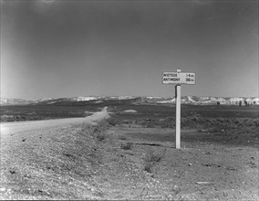 The road to Widtsoe from Panquitah,  Utah, 1936. Creator: Dorothea Lange.