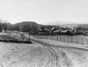 Mormon farm village, Escalante, Utah, 1936. Creator: Dorothea Lange.