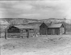 A home after the Utah pattern, Escalante, Utah, 1936. Creator: Dorothea Lange.