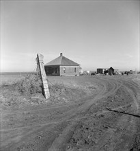 Typical farm in the Mills area, New Mexico, 1935. Creator: Dorothea Lange.