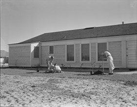 San Fernando federal subsistence homesteads, California, 1936. Creator: Dorothea Lange.