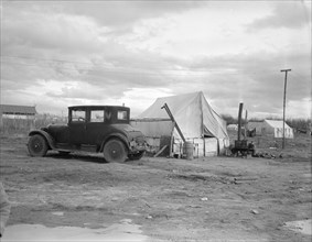 Home in "Little Oklahoma", California, 1936. Creator: Dorothea Lange.