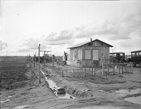 Home of a migrant worker's family, Kern County, California, 1936. Creator: Dorothea Lange.