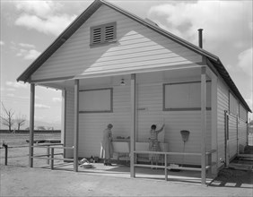 Kern County migrant camp, California, 1936. Creator: Dorothea Lange.