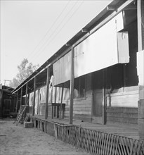 Housing for Mexican field laborers, Brawley, Imperial Valley, California, 1935. Creator: Dorothea Lange.