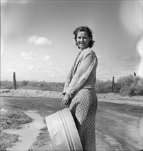 In a migratory camp, California, 1936. Creator: Dorothea Lange.