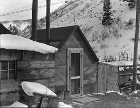 Utah coal miner's house, Consumers, near Price, Utah, 1936. Creator: Dorothea Lange.