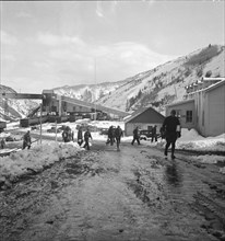 Miners coming home, Blue Blaze mine, Consumers, mining town near Price, Utah, 1936. Creator: Dorothea Lange.