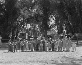 Child welfare program, Resettlement Administration Marysville camp for migrants, California, 1935. Creator: Dorothea Lange.