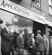 Post office, Lower East Side, New York City, 1936. Creator: Dorothea Lange.