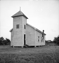 Negro church, Mississippi Delta near Greenville, Mississippi, 1936. Creator: Dorothea Lange.