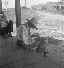 The key figure in the 1936 presidential campaign, the American farmer, Oklahoma, 1936. Creator: Dorothea Lange.