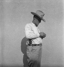 Arizona small town sheriff, Duncan, Arizona, 1936. Creator: Dorothea Lange.