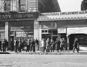 Employment agency, San Francisco, 1937. Creator: Dorothea Lange.