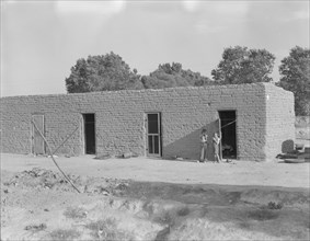 Housing for Mexican field laborers, near Chandler, Arizona, 1937. Creator: Dorothea Lange.