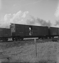 Boy riding freight, West Texas, 1937. Creator: Dorothea Lange.