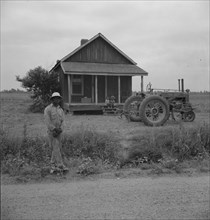 This ex-tenant still lives on the plantation, near Clarksdale, Mississippi, 1937. Creator: Dorothea Lange.