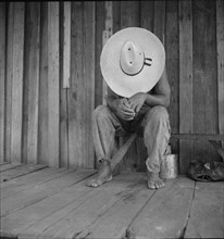Turpentine worker, DuPont, Georgia, 1937. Creator: Dorothea Lange.