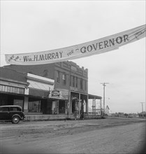 The town of Caddo in southeast Oklahoma, 1938. Creator: Dorothea Lange.