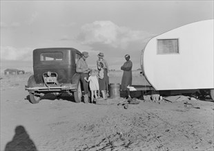 Migratory family from Louisiana on Works Progress Administration (WPA), California, 1938. Creator: Dorothea Lange.