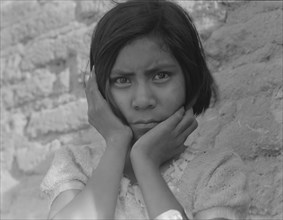 Daughter of Mexican field laborer, Near Chandler, Arizona, 1937. Creator: Dorothea Lange.