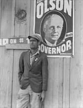 Migratory field worker, leader of the cotton strike of October 1938, Kern County, California, 1938. Creator: Dorothea Lange.