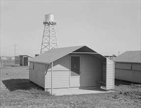 Toilet facilities at Westley camp, California, 1939. Creator: Dorothea Lange.
