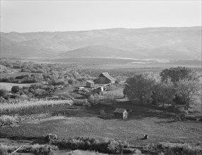 Squaw Valley farm, 640 acres, with sixty in tillable land..., Gem County, Idaho, 1939. Creator: Dorothea Lange.